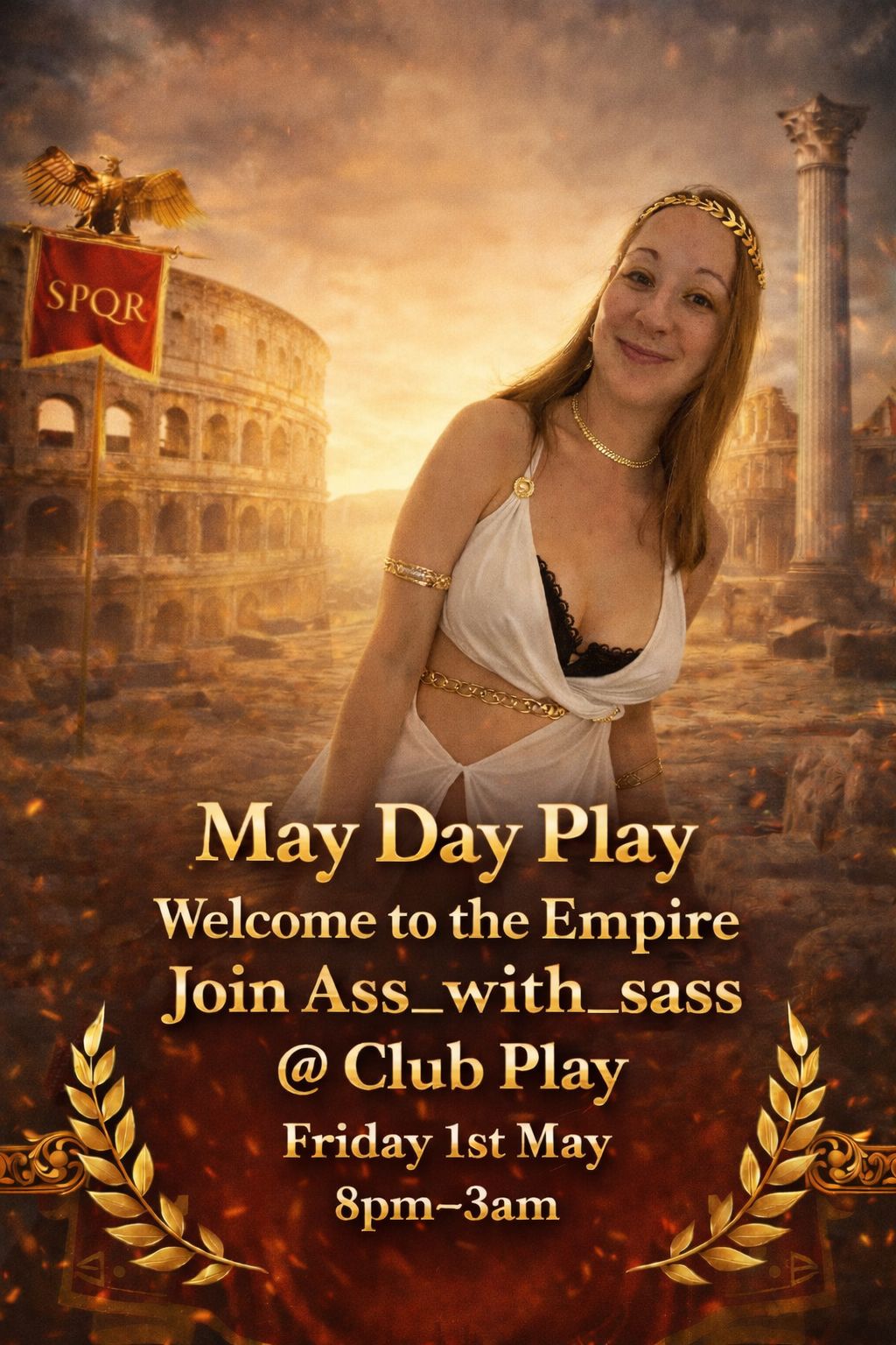 May Day Play - Welcome to the Empire 8pm till 3am