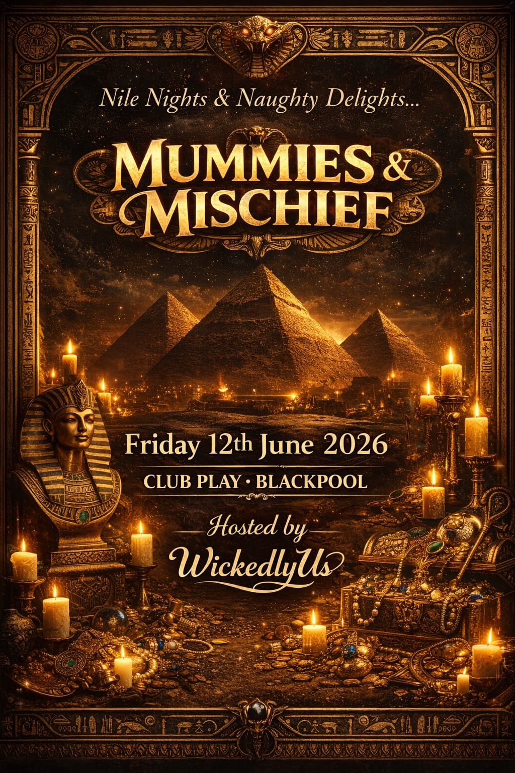 Fri 12th June 🇪🇬 Mummies & Mischief😈 - 🏞️Nile Nights & Naughy Delights🇪🇬