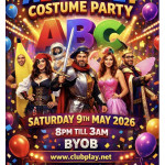 Sat 9th May - Club Play 🦸Alphabet Costume Party🧚 Fancy Dress With A Difference