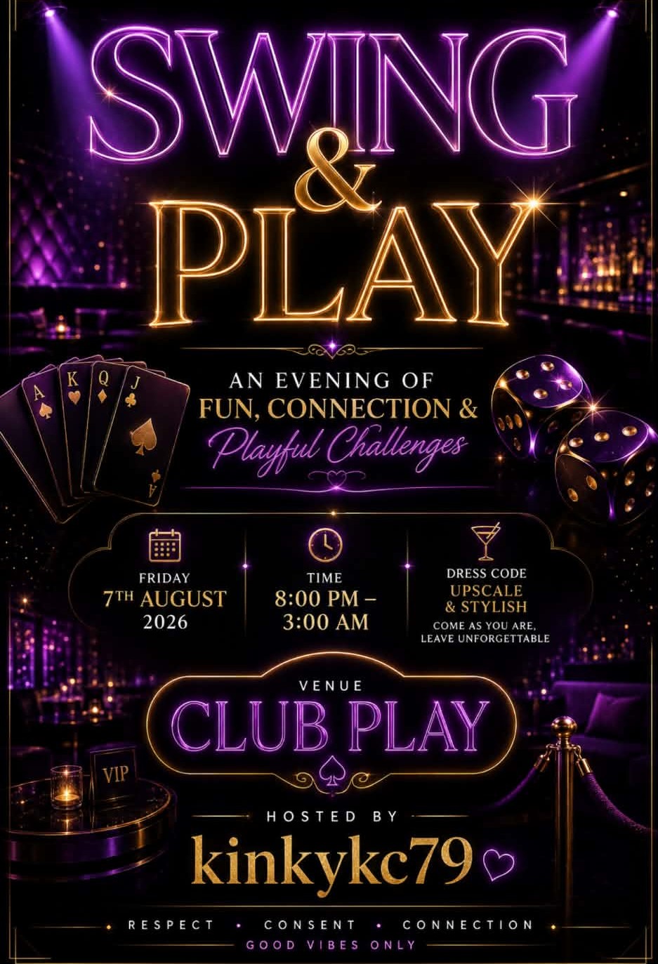 Friday 7th August - Swing & Play @ Club Play