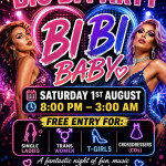 Sat 1st Aug 💋 BI-BI BABY CLUB PLAY’s BIG BI PARTY 🏳️‍🌈